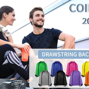 Bolsa Deportiva de Poliéster de Alta Calidad con Cordón, Asa de Cuerda, Correa para el Hombro, Logotipo Personalizado, Bolsa de Compras Promocional para Uso en Exteriores - Product Image 5