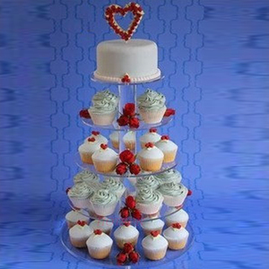 Đảng trà phục vụ Platter thanh kẹo đứng 4 tầng cupcake hiển thị giá Vòng Acrylic bánh đứng - Product Image 4