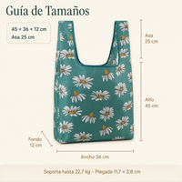 Sac de courses réutilisable avec logo imprimé personnalisé, lavable en machine, pliable, en PET recyclé, avec poignée renforcée