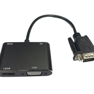 Chất Lượng Cao 2-Trong-1 Đồng Hiển Thị <span class=keywords><strong>VGA</strong></span> Cho HD Video Adapter 1080P Chuyển Đổi Cho Máy Chiếu Âm Thanh HDTV Máy Tính Mạ Vàng Đồng Trục DC - Product Image 5