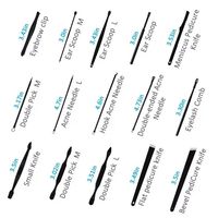 Ensemble de manucure portable luxueux en acier inoxydable Kit de soins des ongles avec boîte pour salon de toilettage brun