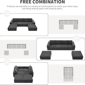 تصميم جديد لفراش مستطيل قابل للتمدد لغرفة المعيشة، مريح وناعم، محشو بالإسفنج المضغوط بالتفريغ، مناسب للفنادق - Product Image 5
