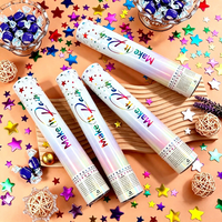 Canon à Confettis Multicolore Tendance en Forme d'Étoile, Tube de Pulvérisation Portable pour Fêtes KTV/Bar, Idéal pour les Remises de Diplômes