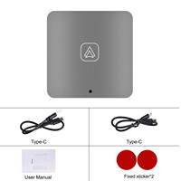 Boîtier AI Podofo CarPlay Android Auto, adaptateur USB, dongle Plug & Play avec WiFi, assistant vocal BT, garantie 1 an, filaire vers sans fil