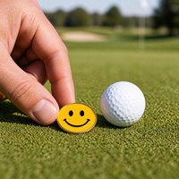 Marqueur de balle de golf personnalisé avec logo, en métal émaillé, pour cadeaux de golf, souvenirs, événements, OEM, ODM, vente en gros