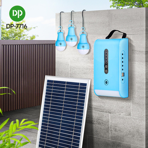 Mini estación de energía portátil DP Kits de sistema de iluminación de energía solar con bombillas Panel solar para el hogar y al aire libre por <span class=keywords><strong>Sansan</strong></span> - Product Image 2