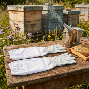 HIGH QUALITY - Premium <b>Bee</b> Leather Gloves Make Beekeeping - Product Image 3