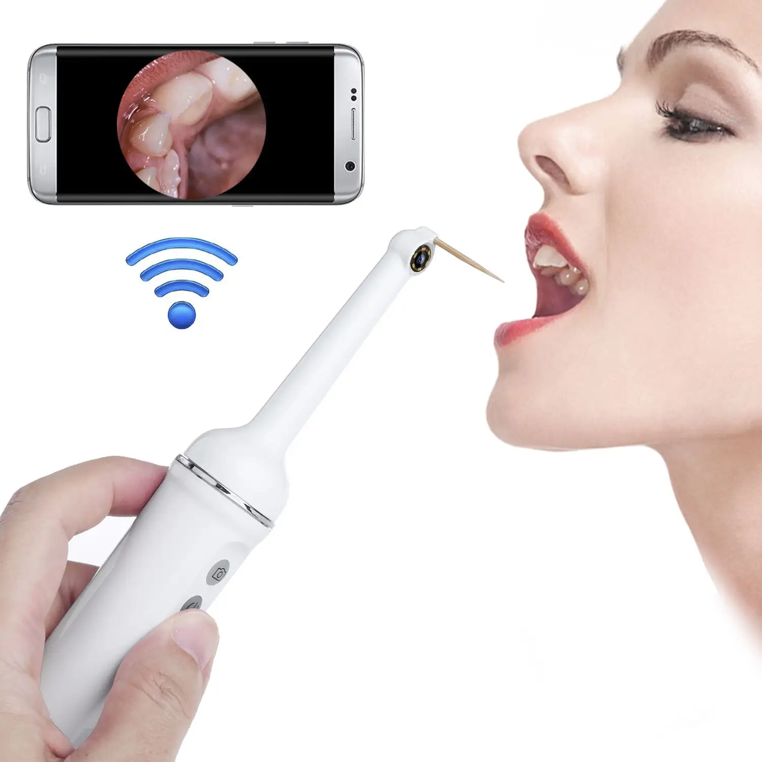 Caméra d'inspection buccal portative 1.3MP, appareil intra-oral dentaire, sans fil, Wifi, Endoscope dentaire, 10 pièces