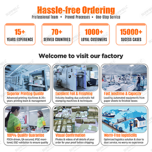 صندوق هدايا فاخر قابل للطي وصلب ومخصص من الورق المقوى الأسود، علب هدايا كبيرة بمقبض وغطاء مغناطيسي للتغليف - Product Image 5