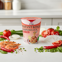 Pâtes instantanées de konjac en tasse, spaghetti, sachet de kimchi, 100% naturel, faible en glucides, riches en fibres, halal, casher, HACCP, nouilles saines