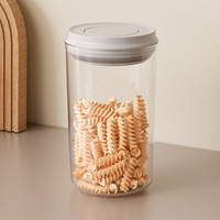 Boîte de conservation alimentaire en plastique multi-formes avec couvercle à pression pour céréales, noix, produits secs, organisateur de garde-manger, OEM