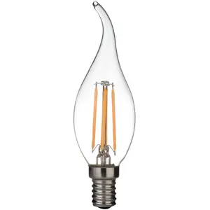 Светодиодная лампа-свеча C32 B10 B11 C35 с изгибом наконечника