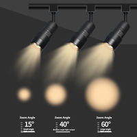 Éclairage de rail magnétique commercial moderne réglable avec LED 3 couleurs haut CRI 95 pour les magasins de vêtements