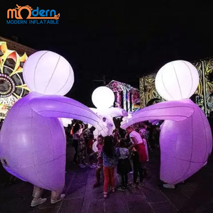 Disfraz Inflable Publicitario de Hombre Gordo Blanco para Desfiles, Marioneta de Cabeza Grande de 3m, Tela Oxford 210D, Ventilador Incorporado, Impresión Digital - Product Image 3