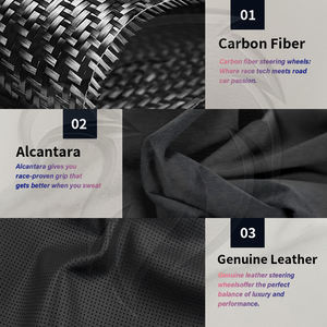 阿尔坎塔拉大众高尔夫5 6 7 R MK5 MK6 MK7 Gti R Polo帕萨特B6 B7 B8 CC捷达甲壳虫定制真皮方向盘 - Product Image 6