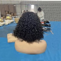 Perruques bouclées profondes en gros pour femmes noires, cheveux vierges brésiliens bruts doublement étirés, perruque frontale en dentelle HD 13x4 pré-épilée avec baby hair