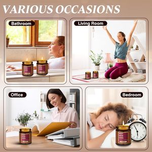 Velas <span class=keywords><strong>de</strong></span> Cera <span class=keywords><strong>de</strong></span> Soja con Aroma a Vainilla <span class=keywords><strong>de</strong></span> Marca Propia para Regalos del Día <span class=keywords><strong>de</strong></span> <span class=keywords><strong>la</strong></span> Madre y Acción <span class=keywords><strong>de</strong></span> Gracias - Aromaterapia Artesanal para las Fiestas - Product Image 4