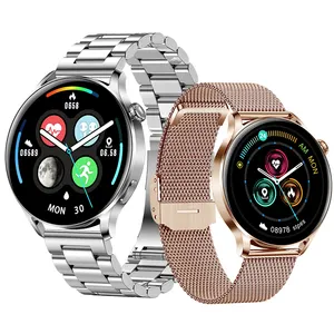 Пользовательские циферблат, умные часы с экраном BT вызова монитор сердечного ритма AK37 Смарт-часы IP67 водонепроницаемый спортивный браслет 1,28 дюймовый цветной ЖК-дисплей