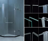Bande d'étanchéité en PVC/PC transparente et imperméable pour porte de douche en verre
