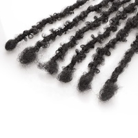 Jiffyhair perruques de cheveux humains Boho Locs Extension papillon Dreadlocks pour femme Crochet Locs Extension