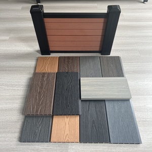 Recinzione Moderna in WPC Resistente ai Raggi UV, Pannello Composito in Plastica PVC Effetto Legno per <span class=keywords><strong>Giardino</strong></span> e Cortile - Product Image 5