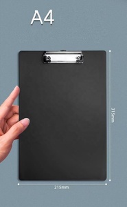 Tùy Chỉnh Đơn Giản Màu Sắc PVC Vegan Da Padfolio A4 Tập Tin Danh Mục Đầu Tư Thư Mục Cho Cô Gái Phụ Nữ Sinh Viên Pháp Lý Clipboard Kế Hoạch - Product Image 3
