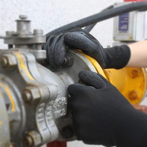 Factory-direct customizable <b>gloves</b> Safety Work <b>Gloves</b> XXL Black Latex Coated Anti Slip General Purpose Multi Use <b>For</b> <b>Men</b> Women - Product Image 5