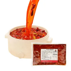 Meilleur Prix Sichuan Huile Rouge Hot Pot Assaisonnement Condiment Soupe Base Condiments