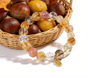 Pulsera Única <span class=keywords><strong>de</strong></span> Cuentas Naturales con Múltiples Cristales y Diamantes <span class=keywords><strong>de</strong></span> Imitación, Joyería Original <span class=keywords><strong>de</strong></span> Cuarzo Rutilado, Regalo Perfecto <span class=keywords><strong>de</strong></span> <span class=keywords><strong>Aniversario</strong></span> <span class=keywords><strong>para</strong></span> Mujeres - Product Image 4