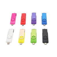 Otg Tipe C kunci U, Flash Drive berputar U Disk Pen Drive 4G 8G 16Gb 32Gb