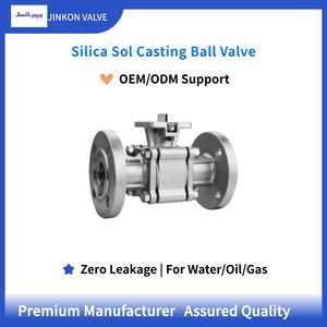 Pneumatisch betätigtes Silikagel-Guss-Kugelventil aus Edelstahl mit Flansch, 304/316L, anpassbares Industrieventil für Wasser, Öl und Gas - Product Image 2