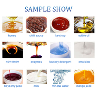 Machine d'emballage de liquides pour savon liquide, ketchup, sauce soja, huile de cuisson, sauce chili, mayonnaise, scellage 4 côtés, 6 lignes