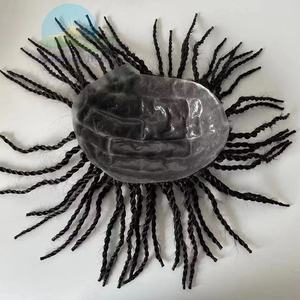 วิกผมถักโครเชต์แบบ Afro Kinky Twist เนื้อนุ่มลื่น  วัสดุ PU  สำหรับผู้ชาย  ผมแท้ Remy ของอินเดีย - Product Image 5