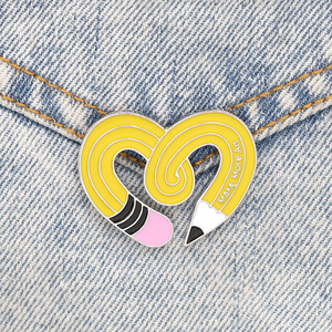 Mới Đến Phim Hoạt Hình Huy Hiệu Sáng Tạo Đáng Yêu Men Pin Tùy Chỉnh Dễ Thương Tim <span class=keywords><strong>Twist</strong></span> Bút Chì Ve Áo <span class=keywords><strong>Pins</strong></span> - Product Image 4