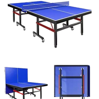 Vente en gros de table de ping-pong d'intérieur pliable professionnel équipement de fitness à domicile pour le sport ensemble de tennis de table à vendre