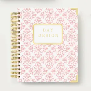 Chất Lượng Hàng Đầu Tùy Chỉnh A4 A5 Spiral Gold Foil Máy Tính Xách Tay Tạp Chí Với Planner Divider In Ấn