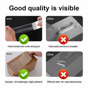 Trung Quốc keo nóng chảy công nghiệp rõ ràng Bopp bao bì băng không thấm nước tùy chỉnh trong suốt carton niêm phong Bopp băng dính - Product Image 4
