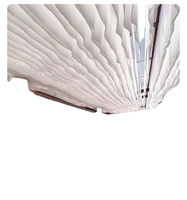 Tissu élastique en soie de lait pour plafond, tissu ondulé, rideau en gaze pour scène de mariage, rideau de fond mural