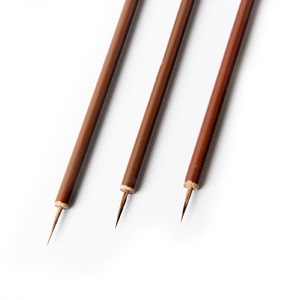 Pinceau liner pour nail art en nylon avec manche en bois et logo personnalisé, manche classique à sertissage, poils doux, stylo de peinture pour gel - Product Image 5