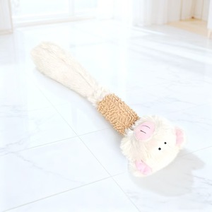 Hot Sale Classic Eco-Friendly Cat Toy Self Entertainment Chew Resistant Plush <b>Rope</b> Knot Squeaky Puppy Tug of Wa - Product Image 5