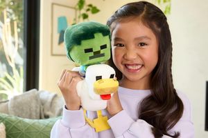 Cadeau en peluche prêt à offrir, poupée animale en peluche douce, <span class=keywords><strong>jouet</strong></span> en peluche mignon de dessin animé, rembourré en coton PP, poulet zombie, <span class=keywords><strong>jouet</strong></span> à chevaucher - Product Image 6