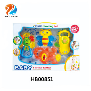 Hot Bán Vui Bé <span class=keywords><strong>Teether</strong></span> Rattle Đồ Chơi Dễ Thương Bé Lục Lạc 4 Pcs - Product Image 1