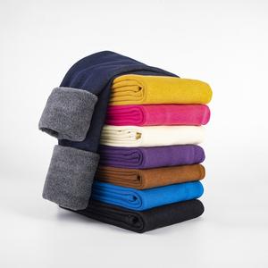 Pantalon thermique en coton pour filles, style décontracté, avec imprimé à pois, épais et chaud, pour l'hiver, vente en gros - Product Image 2