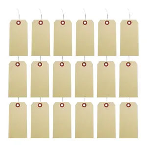 100 etiquetas de precio de Manila con ojales, etiquetas de envío en blanco, etiquetas para carpetas de archivo, productos de archivo - Product Image 1