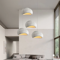 Lampe suspendue moderne à LED en résine de couleur Gary blanche, petite lampe suspendue d'intérieur pour la cuisine, le café et les lustres.
