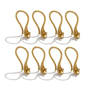 U Shape <b>Earring</b> <b>Hook</b> Base | 18K PVD Gold Plated Stainless Steel High Heel Style Ear Wire for DIY Dangle Jewelry Making Findings - Product Image 5