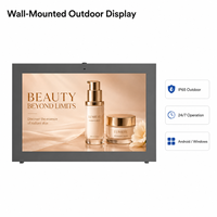 Pantalla LCD para Publicidad Exterior de Montaje en Pared IP65, Pantalla Digital de Alta Luminosidad con Refrigeración por Aire