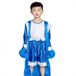 HAWK SPORTS INDUSTRIES HW-BR-001 Robe de boxe à capuche en satin, robe d'entraînement confortable, durable, respirante en polyester, MMA Muay Thai - Product Image 1