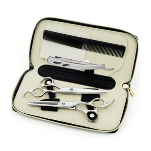 Premium Quality <b>Barber</b> Hair Dressing Kit Salon Hair Cutting Scissors <b>Set</b> Home Hair Cutting <b>Barber</b> Thinning Shears Kit - Product Image 1