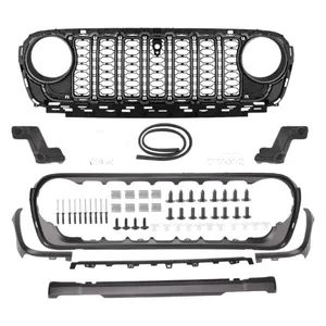 Grille avant de voiture pour Gladiator JT 2018-2024, garniture nid d'abeille 20e anniversaire, accessoires pour calandre - Product Image 6